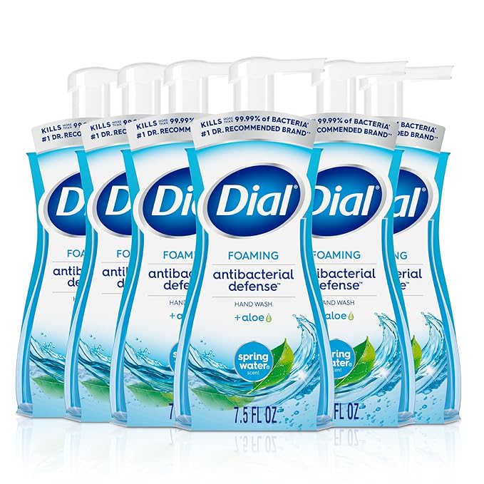 Dial Antibacterial Defense Foaming Hand Soap + Aloe, Spring Water Scent by DialSoap