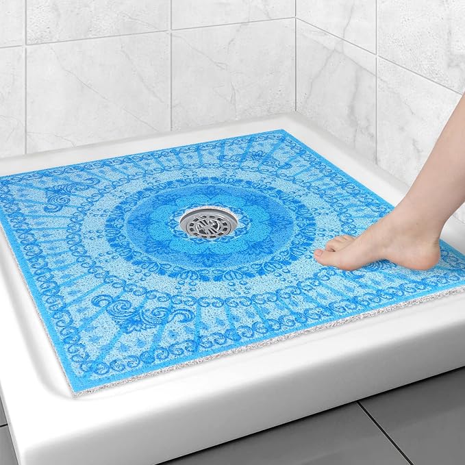 Square Shower Mat Non Slip: 31x31 Inch Extra Large Shower Floor Mat by Unknown