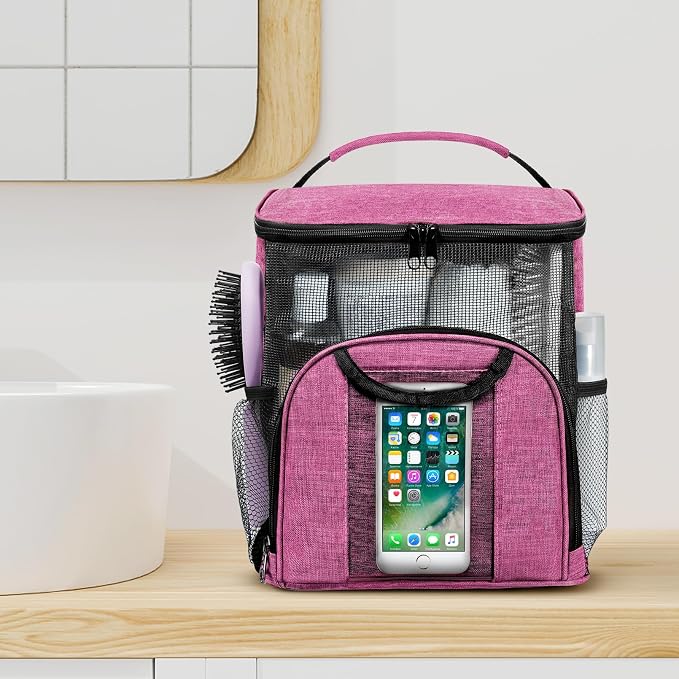 Attmu Portable Shower Caddy College Tote Bag, Quick Dry Hanging Toiletry Bag - Image 7