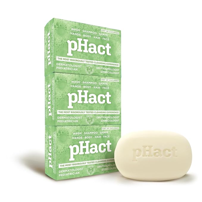 ANDREW LESSMAN pHact Moisture-Rich, Soap-Free Cleansing Bar Cucumber. Natural - Image 2