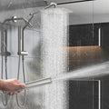 Veken 10" Luxurious Brushed Nickel All Metal Rain Shower Head by Veken