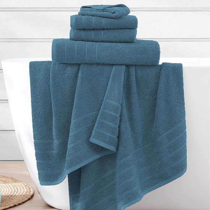 Casa Platino 100% Cotton Luxury Bath Towel Set - Image 2