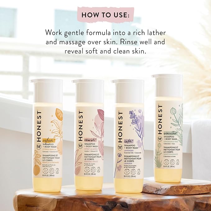 The Honest Company 2-in-1 Cleansing Shampoo and Body Wash Face Lotion Bundle - Image 8