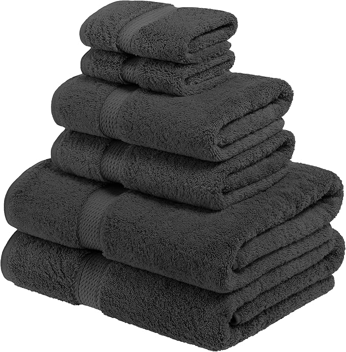 BLUENILEMILLS BNM Premium Quality Egyptian Cotton Towels, 6-Piece Ultra-Soft - Image 2