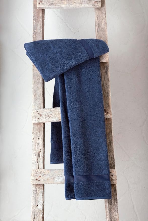 SALBAKOS 100% Turkish Cotton Extra Large Bath Sheet Set of 2 35x70 inch | - Image 4