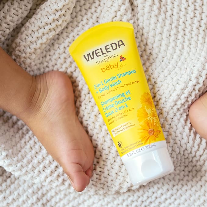 Weleda Baby Calendula 2-in-1 Gentle Shampoo and Body Wash, 6.8 Fluid Ounce - Image 6