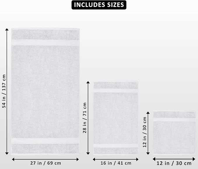 Utopia Towels 8 Piece Luxury Towel Set – Majestic Plush, Super Absorbent & - Image 2