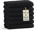Casa Platino 100% Cotton Washcloths 6 Pack by CasaPlatino