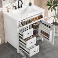 30" Bathroom Vanity with Sink Combo, Tip-Out Drawer, Solid Wood & MDF Modern by Virubi
