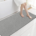 godehone Shower Mats Non Slip Without Suction Cups, PVC Loofah Bathroom Mats by godehone