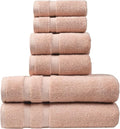 SOFE H&L | Olea Luxury Turkish Cotton Bath Towels Set of 6 : 2 Bath Towels 2 by SOFEHomeLiving