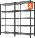 REIBII 1000LBS Wire Shelving Unit, 5 Tier Adjustable Metal Storage Shelves by REIBII