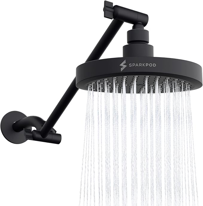 SparkPod Round Rain Shower Head by SparkPod