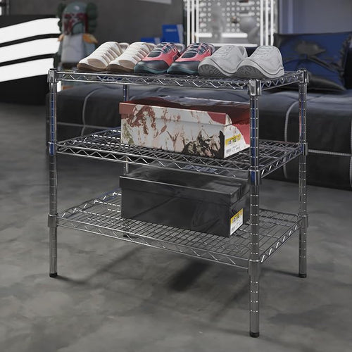 18" Deep x 30" Wide x 27" Height Wire Shelving Kit | 3-Tier | NSF Commercial - Image 2