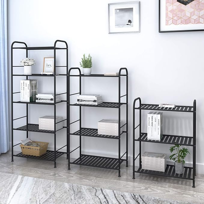 JSB 5-Tier Adjustable Shelving Unit, Heavy Duty Storage Rack Organizer Metal - Image 5