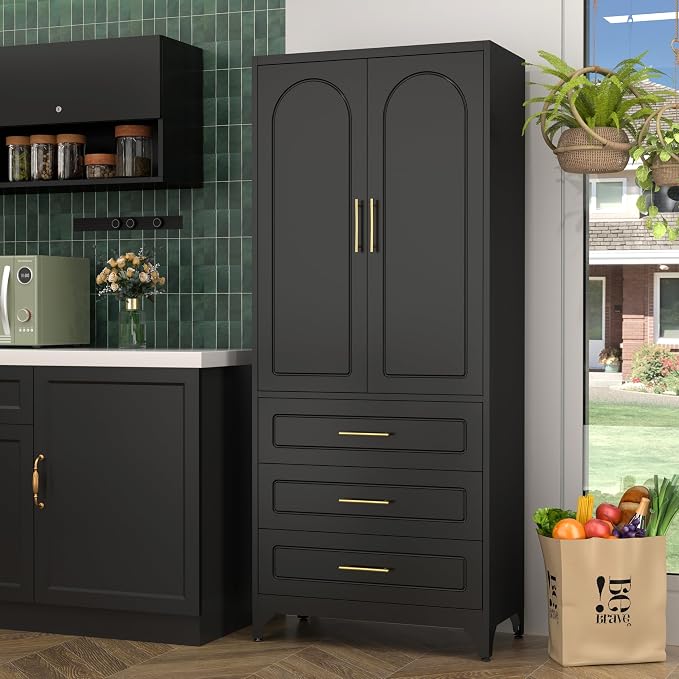 Metal Kitchen Pantry Storage Cabinet - Image 7