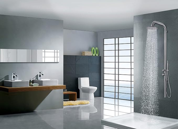 HEATGENE Outdoor Shower with Body Jets and Handheld, Wall-Mounted Shower Head - Image 3