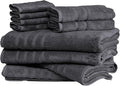 Mosobam Luxury Turkish 10pc XL Deluxe Bath Bundle Body Hand Face Towel and Mat by Mosobam