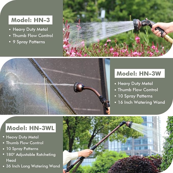 RESTMO Watering Wand, Heavy Duty Metal Garden Hose Wand - Image 8