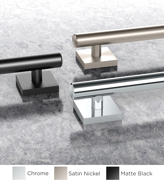 Elevate 48" L Grab Bar, Satin Nickel - Image 4