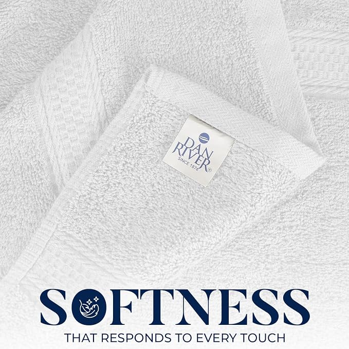RIVERSIDE 100% Ring Spun Cotton Large Bath Towels Set of 4, 27 x 54 Inches – - Image 4