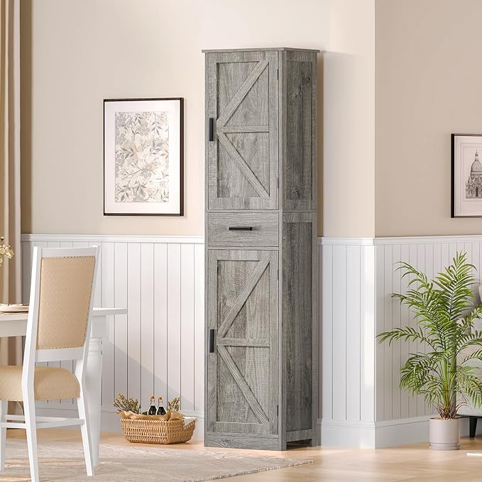 WEENFON Tall Bathroom Cabinet, Storage Cabinet - Image 4
