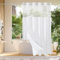 Gibelle No Hook Waffle Weave Shower Curtain by Gibelle