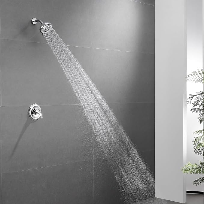 KINSE 5- Inches Shower head, Shower Faucet Set, shower kit - Image 5