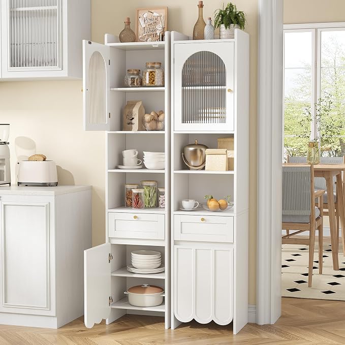 Maupvit 68” Tall Slim Bathroom Storage Cabinet, Narrow Cabinet - Image 3