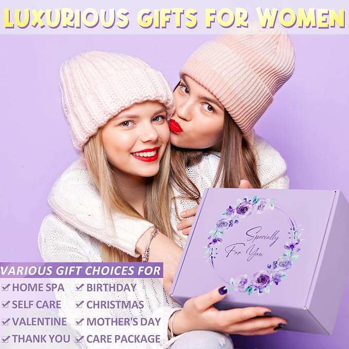 Birthday Gifts for Women Friendship, Lavender Relaxing Spa Gifts Basket for - Image 2
