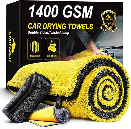 1400 GSM Car Drying Towels – Microfiber Towels by SMINDER