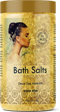 Natural Dead Sea Salt 100% Mineral-Rich Bath Soak, More Minerals Than Epsom Salt by DrMuddeadseacosmetics
