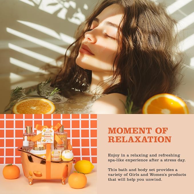 Orange Scents spa gift set Great Gift Lemon Spa Gifts - Image 8