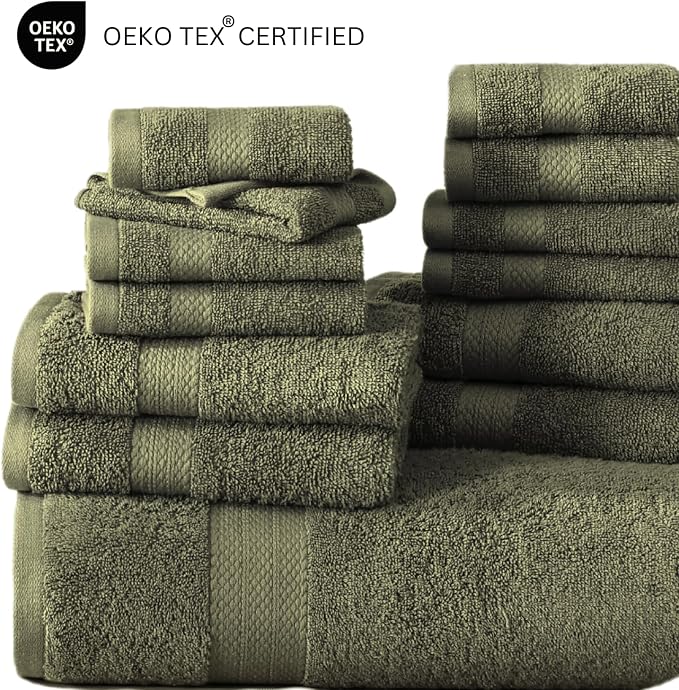 LANE LINEN 100% Cotton Luxury Towel Set - Image 7