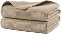 POLYTE 380 GSM Microfiber Oversize Quick Dry Lint Free Waffle Bath Towel by Polyte