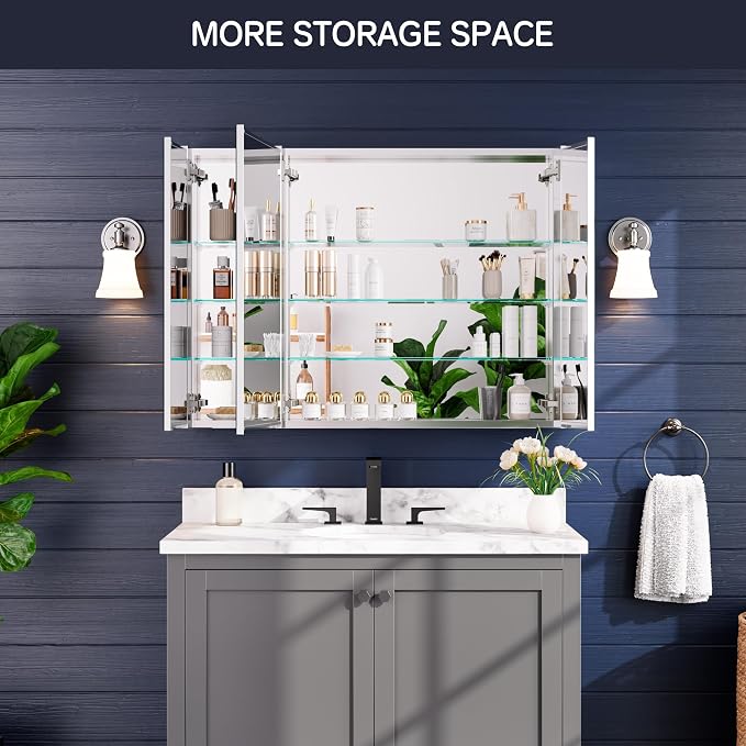 Medicine Cabinet 40" x 30", Bathroom Medicine Cabinet - Image 7