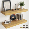 36 Inch Floating Shelves for Wall Set of 2, Easy Install Engineered Wood by Marsmiles