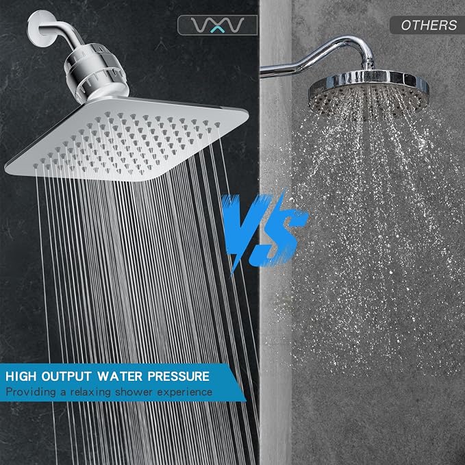 10'' High Pressure Filtered Shower Head Combo 20 Stage Shower Filter - Image 5