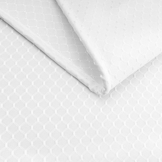 AooHome 72x78 Inch White Shower Curtain, Extra Long Fabric Bathroom Curtain - Image 6