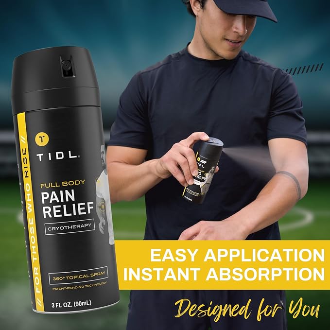 TIDL Cryotherapy Pain Relief Spray, 3 Oz Targeted Neck Pain, Joint & Muscle - Image 5