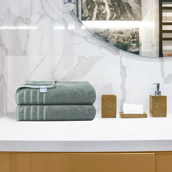 Avalon Towels Bath Towels Set of 4, Size 30 x 60 Inches, Highly Soft and - Image 6