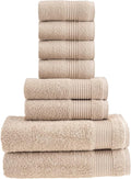 HALLEY Turkish Cotton Towels 2 Bath Towels 2 Hand Towels 4 Washcloths, Super by HALLEY-TurkishCottonTowels