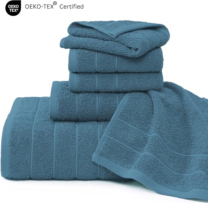 Casa Platino 100% Cotton Luxury Bath Towel Set - Image 5