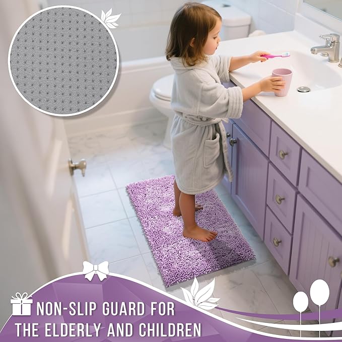 Yimobra Long Bathroom Rug Non Slip 44x24 Inch, Extra Thick Soft Absorbent - Image 6