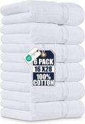 Utopia Towels 6 Pack Premium Hand Towels Set, 16 by 28 inches, 100% Ring Spun by UTOPIATOWELS