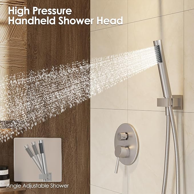Gabrylly Shower System, Wall Mounted Shower Faucet Set - Image 4