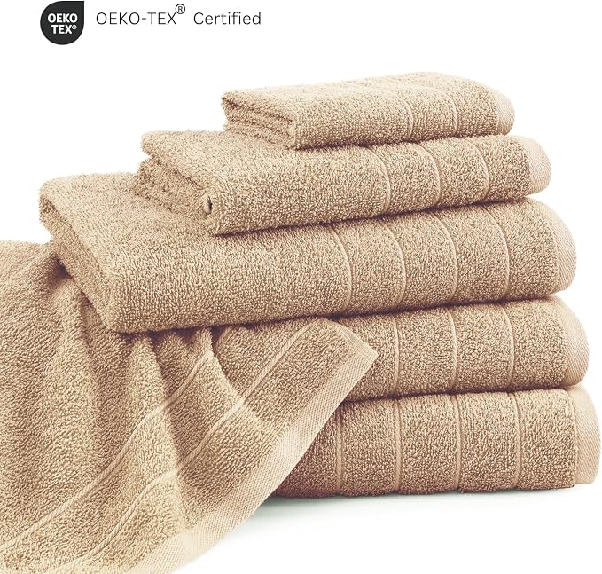 Casa Platino 100% Mercerized Cotton Bathroom Towels Set - Image 6