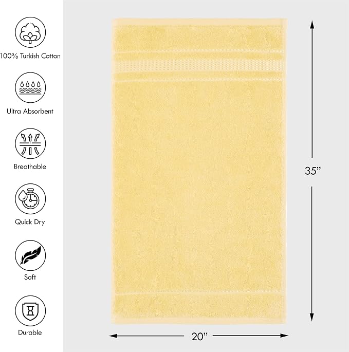 Melissa Linen 2-Piece Turkish Cotton Face & Hand Towels - 20 in x 35 in - Image 2