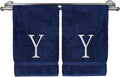 Monogrammed Hand Towel, Personalized Initial Gift, Extra Absorbent 100% Turkish by BareCotton