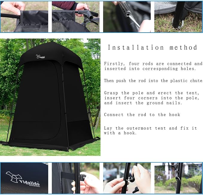 Outdoor Shower Tent Changing Room Privacy Portable Camping Shelters - Image 5